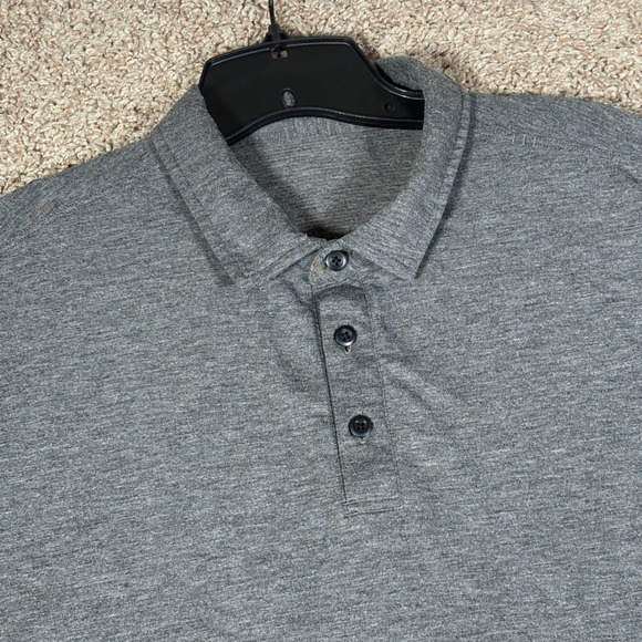 Lululemon Other - Lululemon Mens Evolution Polo Shirt Heathered Grey Short Sleeve Size XL